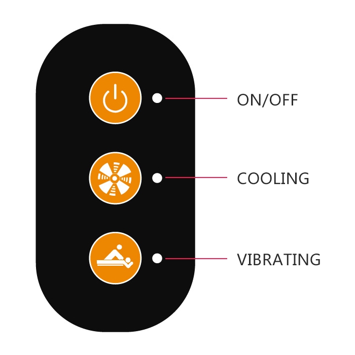 Lumbar support (Cooling + Vibrating)